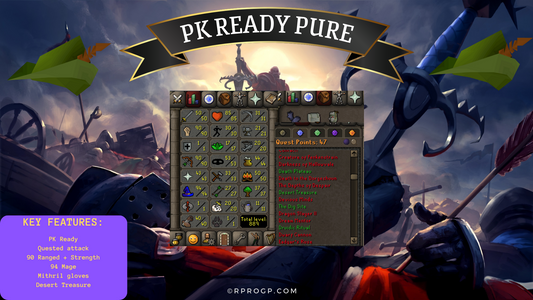 PK Ready Pure🌠Desert Treasure🌠Mithril Gloves🌠God Book🌠Ava's attractor