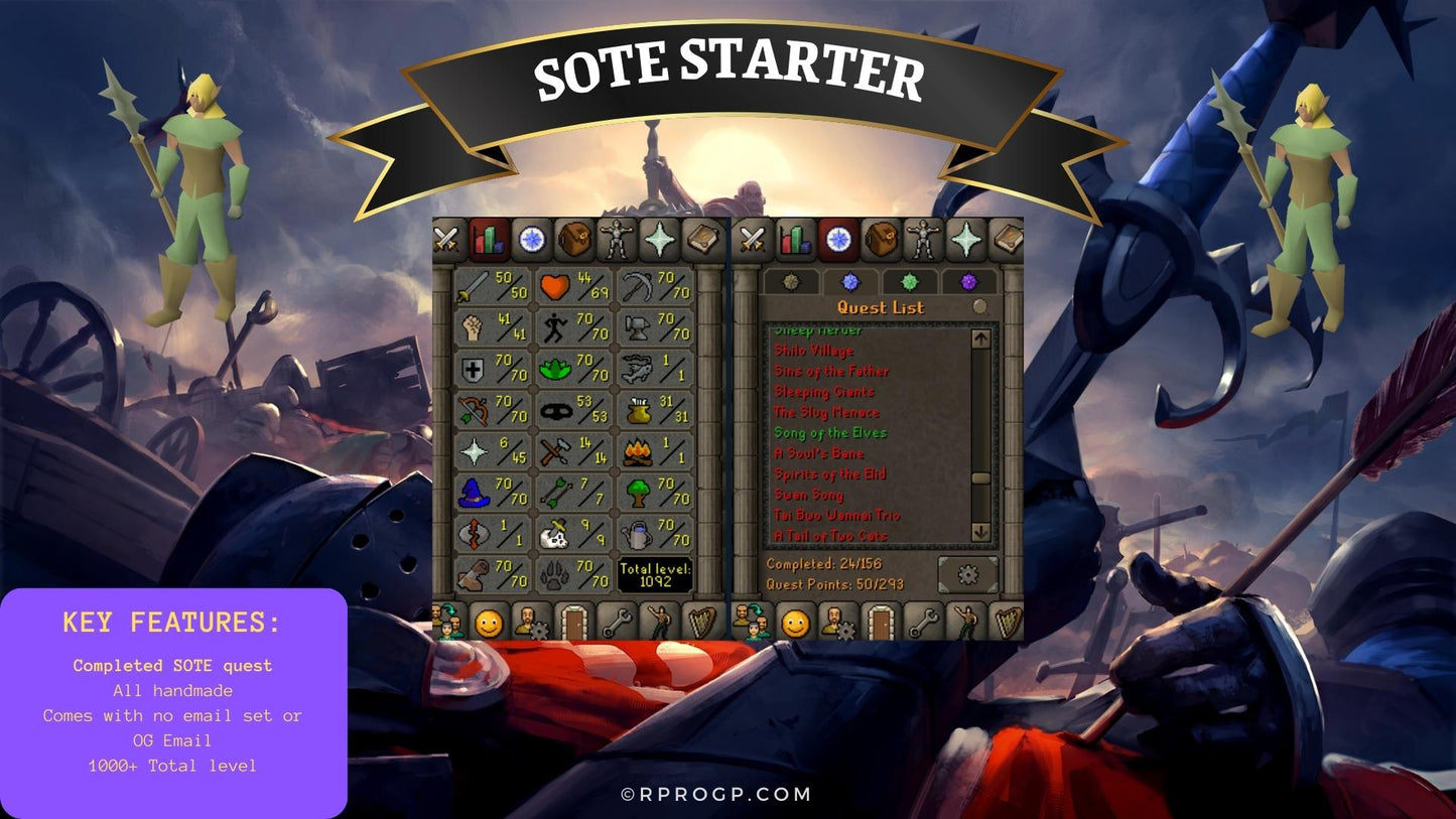 🧝SOTE Completed🧝Pickpocketer🧝OG Owned🧝100% Hand Trained